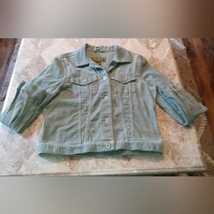 Vintage Medium Eddie Bauer Gray Corduroy Jacket